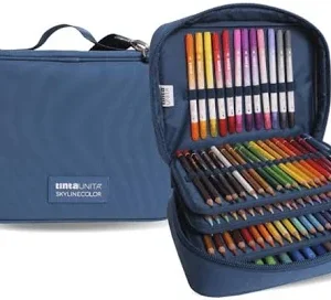 Tinta Unita Astuccio Maxi Art Box Premium 174 con colori e cancelleria (COLORE BLU)