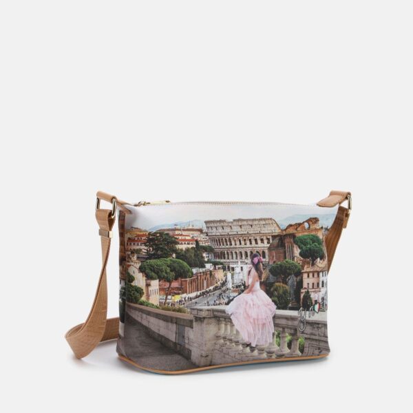 Ynot? Borsa tracolla Yes Small Stampa Roma - immagine 3