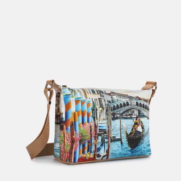 Ynot? Borsa tracolla Yes Small Stampa Venezia - immagine 3