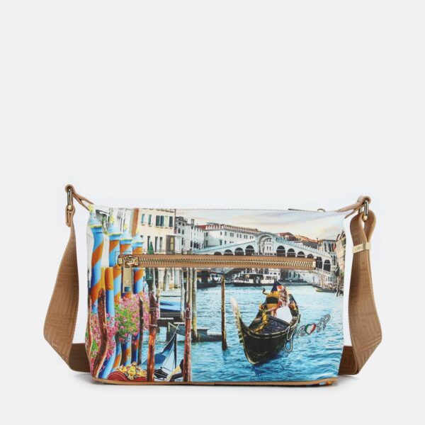 Ynot? Borsa tracolla Yes Small Stampa Venezia - immagine 2