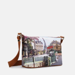 Ynot? Borsa tracolla Yes Small Stampa Parigi