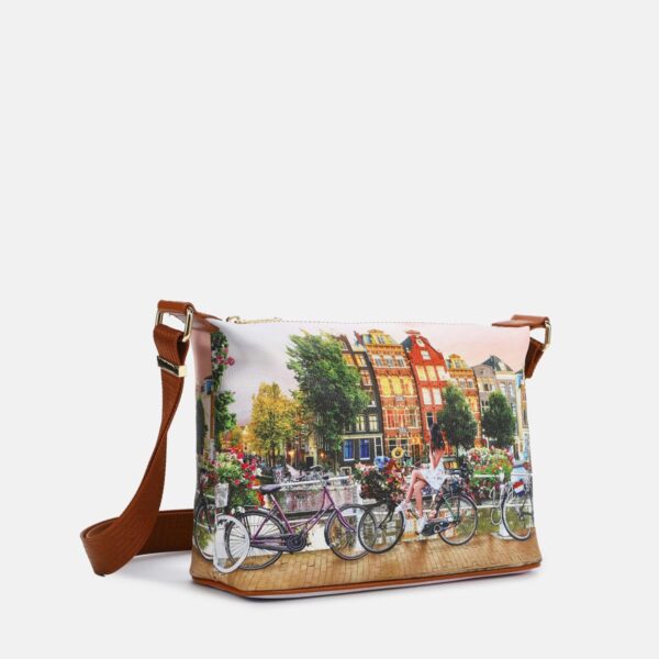 Ynot? Borsa tracolla Yes Small Stampa Amsterdam - immagine 3