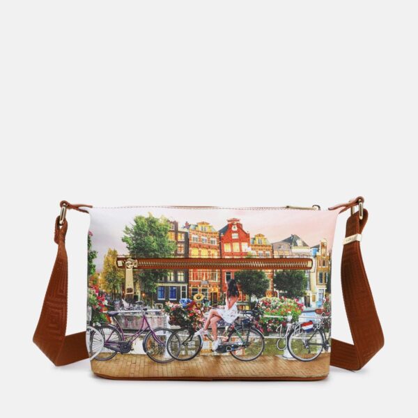Ynot? Borsa tracolla Yes Small Stampa Amsterdam - immagine 2
