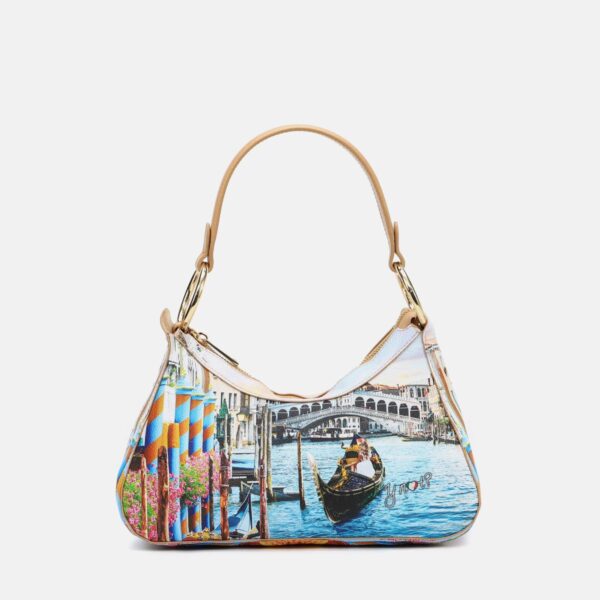 Ynot? Borsa Sacca Yes Bag Stampa Venezia - immagine 3